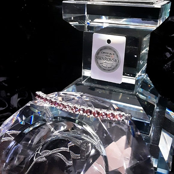 Swarovski Jewelry - AUTHENTIC 925S PINK SWAROVSKI ELEMENT BRACELET